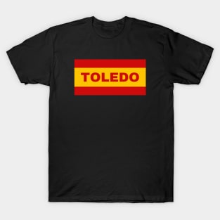 Toledo City in Spanish Flag Colors T-Shirt